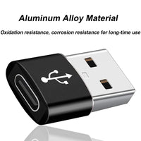 USB 3.0 auf USB C 3.1 Adapter Mini Hi-Speed USB Typ C Buchse auf USB Typ A Stecker Schnellladung Datensynchronisierung OTG Adapter Konverter