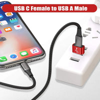 USB 3.0 auf USB C 3.1 Adapter Mini Hi-Speed USB Typ C Buchse auf USB Typ A Stecker Schnellladung Datensynchronisierung OTG Adapter Konverter