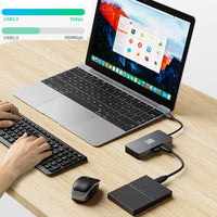 USB C HUB 4K Switch Control 3 Monitor Synchron Display Konverter 4 Ports Typ C USB Disk Expand Adapter PD 100W Ladestation