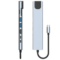 USB 3.0 Typ C HUB USB C Dockingstation zu HDMI 4K 30HZ Typ C zu RJ45 100Mbps Ethernet Adapter VGA Extender Kopfhörer PD 100W