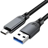 USB 3.2 3.1 Gen2 10 Gbit/s USB-A auf Typ C Kabel USB-C Datenübertragungskabel QC 3.0 60 W Schnellladekabel für USB HUB SSD Box Wire