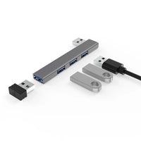 USB-C-Hub 3.0 Typ C 3.1 Vier-Port-Multifunktions-USB-OTG-Adapter, kompatibel mit verschiedenen Computergeräten