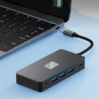 USB C HUB 4K Switch Control 3 Monitor Synchron Display Konverter 4 Ports Typ C USB Disk Expand Adapter PD 100W Ladestation