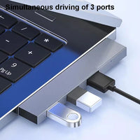 USB-C-Hub 3.0 Typ C 3.1 Vier-Port-Multifunktions-USB-OTG-Adapter, kompatibel mit verschiedenen Computergeräten