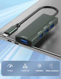 Dual-Interface-USB-Hub mit USBA und USB-C, 4-in-1