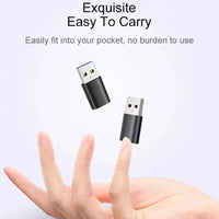 USB-C-zu-USB-3.0-Adapter, Hochgeschwindigkeits-Datenübertragung, kompakter USB-Typ-C-Anschluss für Smartp