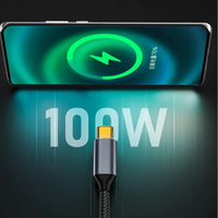 USB C zu C Kabel USB 3,1 Typ C 10 Gbit/s 100W Daten verlängerung kabel 90 Grad niedriges Profil abgewinkelt 1,5 m