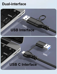 Dual-Interface-USB-Hub mit USBA und USB-C, 4-in-1