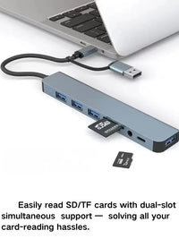 3-in-1-USB-C-Hub: Typ-C 3 in 1 PD100W + HDMI (4K/30Hz) + USB3.0