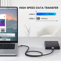 USB-C-auf-Micro-B-Kabel 3.0 (5 Gbit/s), Typ-C-Stecker auf Micro-B-Buchse, für externe Festplatte/SSD (Toshiba, WD, Seagate), MacBook, Laptop