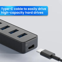USB 3.0 Netzteil 4-Port Multi USB Splitter Hub USB Hub 2.0 Typ C HUB Mehrere Expander Hohe Geschwindigkeit für Computer Zubehör