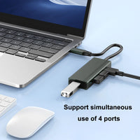 Dual-Interface-USB-Hub mit USBA und USB-C, 4-in-1