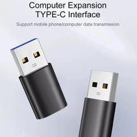USB-C-zu-USB-3.0-Adapter, Hochgeschwindigkeits-Datenübertragung, kompakter USB-Typ-C-Anschluss für Smartp