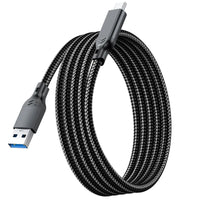USB 3.2 3.1 Gen2 10 Gbit/s USB-A auf Typ C Kabel USB-C Datenübertragungskabel QC 3.0 60 W Schnellladekabel für USB HUB SSD Box Wire