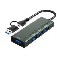 Dual-Interface-USB-Hub mit USBA und USB-C, 4-in-1