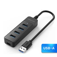 USB 3.0 Netzteil 4-Port Multi USB Splitter Hub USB Hub 2.0 Typ C HUB Mehrere Expander Hohe Geschwindigkeit für Computer Zubehör