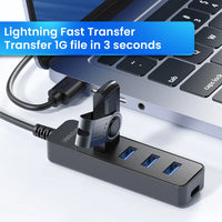USB 3.0 Netzteil 4-Port Multi USB Splitter Hub USB Hub 2.0 Typ C HUB Mehrere Expander Hohe Geschwindigkeit für Computer Zubehör