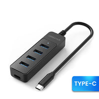 USB 3.0 Netzteil 4-Port Multi USB Splitter Hub USB Hub 2.0 Typ C HUB Mehrere Expander Hohe Geschwindigkeit für Computer Zubehör