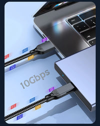 USB 3.2 3.1 Gen2 10 Gbit/s USB-A auf Typ C Kabel USB-C Datenübertragungskabel QC 3.0 60 W Schnellladekabel für USB HUB SSD Box Wire