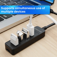 USB 3.0 Netzteil 4-Port Multi USB Splitter Hub USB Hub 2.0 Typ C HUB Mehrere Expander Hohe Geschwindigkeit für Computer Zubehör