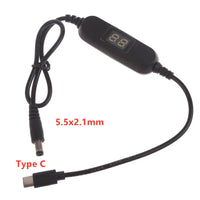 USB C Typ C 5V bis 1,2 V 3V 4,5 V 6V 7,5 V 9V 12V 2,5mm/3,5mm/4,0mm/5,5mm einstellbares Spannungs kabel Step-Up-Down-Wandler kabel